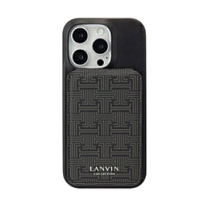 �����o�� LANVIN COLLECTION - Wrap Case with MagSafe Card Wallet for iPhone 16 Pro �u���b�N LCBLKWPCWIP2463P LCBLKWPCWIP2463P