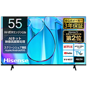 Hisense(nCZX) ter 55E6N m55V^ /BluetoothΉ /4KΉ /BSECS 4K`[i[ /YouTubeΉn 55E6N y͂wsz