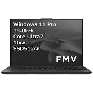 FUJITSU(xmʁj m[gp\R FMV LIFEBOOK UH-X/J3 sNgubN FMVUXJ3B m14.0^ /Windows11 Pro /intel Core Ultra 7 /F16GB /SSDF512GB /Office HomeandBusiness /{ŃL[{[h /2024N10fn FMVUX