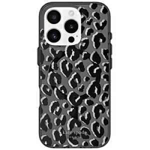 KATESPADE iPhone 16 Pro Kate Spade Protective - MagSafe / Recycled City Leopard Black KS055048 KS055048