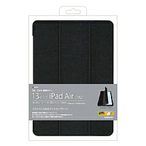 ���X�^�o�i�i 13�C���`iPad Air�iM2�j�A12.9�C���` iPad Pro�i��6/5/4/3����j�p �蒠�P�[�X �X�^���h�@�\ �X���[�v�@�\�Ή� �y���V���z���_�[ �u���b�N 8040IPA13BBK 8040IPA13BBK