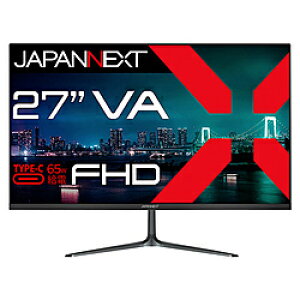 JAPANNEXT USB-C�ڑ� PC���j�^�[ JN-V27FHD-C65W �m27�^ /�t��HD(1920×1080) /���C�h /75Hz�n JNV27FHDC65W