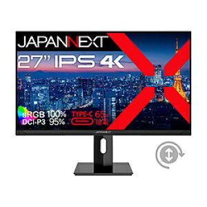 JAPANNEXT USB-C�ڑ� PC���j�^�[ JN-IPS271UHD-C65W-HSP �m27�^ /4K(3840×2160�j /���C�h /60Hz�n JNIPS271UHDC65WHSP