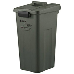 天馬 Boite e-LABO タッチオープンペール フタ付き 45L カーキ ELB-TOP45KH ELBTOP45KH