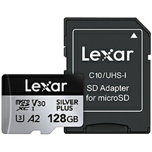 LEXAR Lexar microSDXC�J�[�h 128GB Professional SILVER PLUS�V���[�Y V30 UHS-I U3 A2 LMSSIPL128G-BNANJ LMSSIPL128G-BNANJ �mClass10 /128GB�n LMSSIPL128G-BNANJ