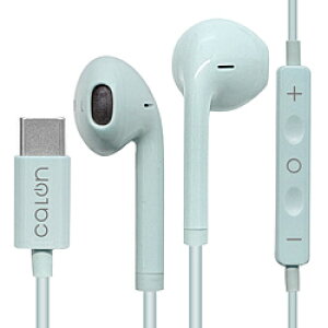 ラスタバナナ ステレオイヤホンマイク ハンズフリー 通話対応 DAC搭載 着信応答スイッチ マイク ボリューム 圧迫感が少ない 自然な音質 有線 calon Type-C タイプC スモーキーブルー スモーキー