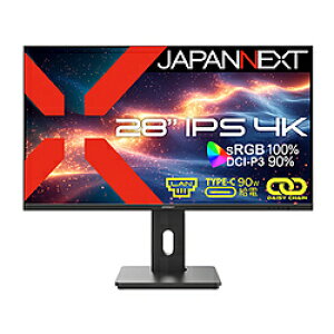 JAPANNEXT JAPANNEXT 28C` IPSpl 4Ktj^[ JN-IPS28U-HSPC9-DL HDMI DP USB Type-C(ő90Wd) LAN HDR sRGB:100% DCI-P3:90% fCW[`F[ڑΉ  s{bg@\ y2Nۏ؁z JNIPS28UHSPC9D