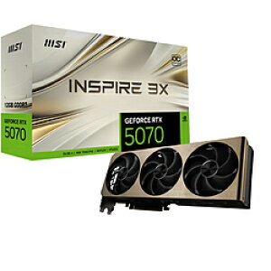 MSI(GGXAC) OtBbN{[h GeForce RTX 5070 12G INSPIRE 3X OC mGeForce RTXV[Y /12GBn 507012GINSPIRE3XOC [Us] [s]