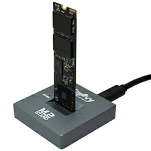 GROOVY UD-M2ST SSD�X�^���h USB-A�ڑ� M.2 STAND(Mac/Windows11�Ή�) �u���b�N �mM.2�Ή� /SATA�{NVMe /1��n UDM2ST