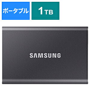 SAMSUNG(TX) MU-PC1T0T-IT/A OtSSD USB-C{USB-Aڑ Portable SSD T7(2024Nf) m1TB /|[^u^n MUPC1T0TITA