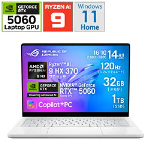ASUS(GCX[X) Q[~Om[gp\R ROG Zephyrus G14 (2025) GA403(RTX 5060) v`izCg GA403WM-AI9R5060W [14.0^ /Windows11 Home /AMD Ryzen AI 9 /F32GB /SSDF1TB /2025N5f] GA403WMAI9R5060W