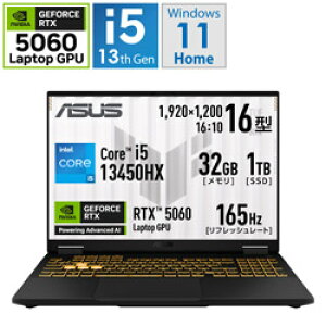 ASUS(GCX[X) Q[~Om[gp\R TUF Gaming F16(2025) FX608JM-I5R5060BKS[RTX5060] FX608JMI5R5060BKS
