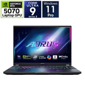 GIGABYTE(MKoCg) Q[~Om[gp\R AORUS ELITE 16 AE6H(RTX 5070) X[gOC AORUS ELITE 16 BWHC3JPC64SP [16.0^ /Windows11 Pro /intel Core Ultra 9 /F32GB /SSDF1TB] ELITE16BWHC3JPC64SP