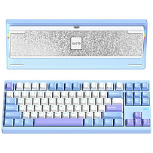 KIBU �L�[�{�[�h Crush 80 Pro(�p��z��) �u���[ PC80REBLUE �m�L���E���C�����X /Bluetooth�EUSB�n PC80REBLUE