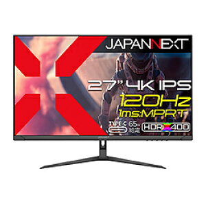 JAPANNEXT JN-IPS27G120U-C6 USB-Cڑ Q[~Oj^[ m27^ /4K(3840×2160j /Chn JNIPS27G120UC6