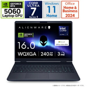 DELL(f) Q[~Om[gp\R Alienware 16X Aurora(RTX 5060) C^[Xe[ CfBS NAA76-FNHBC [16.0^ /Windows11 Home /intel Core Ultra 7 /F32GB /SSDF1TB /Office Home and Business /2025Năf] 