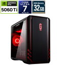 mouse(マウスコンピュータ) DGI7G6TBC21U2NH3B ゲーミングデスクトップパソコン G TUNE(RTX 5060Ti) ［Windows11 Home /intel Core Ultra 7 /メモリ：32GB /SSD：1TB］ DGI7G6TBC21U2NH3B