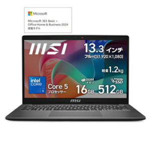 MSI(GGXAC) m[gp\R Modern 13 F1M v`iOC Modern-13-F1MOG-5569JP m13.3^ /Windows11 Home /intel Core 5 /F16GB /SSDF512GB /Office Home and Business /{ŃL[{[h /2025N8fn