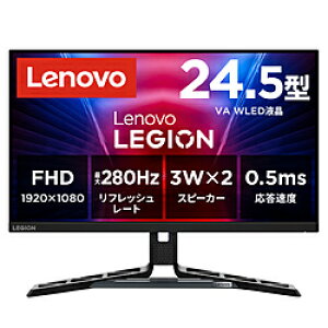 Lenovo(���m�{�W���p��) 67B8GACBJP �Q�[�~���O���j�^�[ Legion R25f-30 �u���b�N �m24.5�^ /�t��HD(1920×1080) /���C�h /280Hz�n 67B8GACBJP