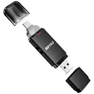 BUFFALO(�o�b�t�@���[�j SSD-SD250U3BA/C �O�t��SSD USB-C�{USB-A�ڑ� PC�ETV���Ή��APS5�Ή�(Chrome/Android/iPadOS/iOS/Mac/Windows11�Ή�) �u���b�N �m250GB /�|�[�^�u���^�n SSDSD250U3BAC [�U���s��] [����s��]