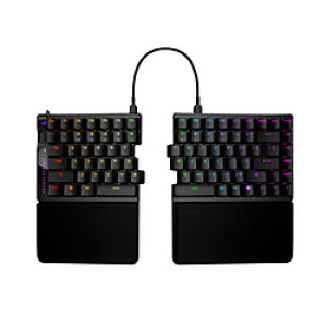 ASUS(�G�C�X�[�X) �Q�[�~���O�L�[�{�[�h�{���X�g���X�g �����^(���s�b�h�g���K�[�Ή�) ROG Falcata(�p��z��) �u���b�N ROG/FALCATA/HFX2 �m�L���E���C�����X /Bluetooth�EUSB-A�{USB-C�n ROGFALCATAHFX2