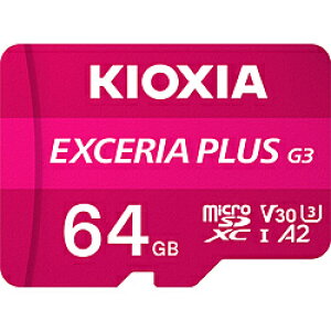 KIOXIA EXCERIA@PLUS@G3@microSDXCJ[h EXCERIAiGNZAj KMUH-C064G mClass10 /64GBn KMUHC064G
