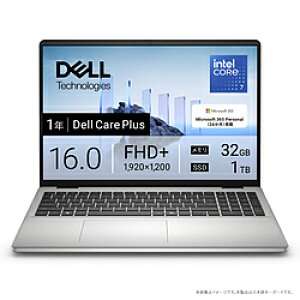 DELL(�f��) �m�[�g�p�\�R�� Dell 16(DC16251) �v���`�i�V���o�[ ND86-FWM3SC �m16.0�^ /Windows11 Home /intel Core 7 /�������F32GB /SSD�F1TB /Microsoft 365 Personal /���{��ŃL�[�{�[�h /2025�N�H�~���f���n ND86FWM3SC