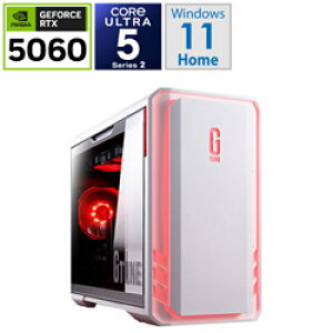 y2025/11/{\zmouse(}EXRs[^) DGI5G60BC21U2NH3W Q[~OfXNgbvp\R G TUNE(RTX 5060) zCg mj^[ /Windows11 Home /intel Core Ultra 5 /F32GB /SSDF1TB /