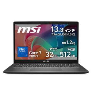 MSI(GGXAC) m[gp\R v`iOC MODERN-13-F1MOG-5589JP m13.3^ /Windows11 Home /intel Core 7 /F32GB /SSDF512GB /{ŃL[{[h /2025N12fn MODERN13F1MOG5589JP