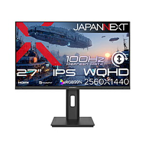 JAPANNEXT PC���j�^�[ JN-IPS27Q3-HSP �m27�^ /WQHD(2560×1440�j /���C�h /100Hz�n JNIPS27Q3HSP