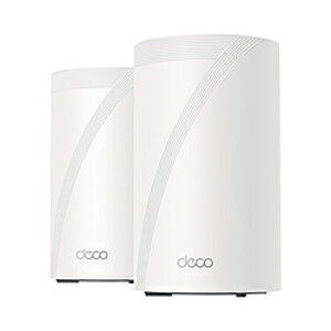 TPLINK Wi-Fi���[�^�[ 8647�{4324�{688Mbps (2�p�b�N) DECO BE68 2P �mWi-Fi 7(be) /IPv6�Ή��n DECOBE682P