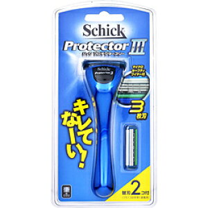 シック Schick(シック) プロテクタースリーホルダー(替刃2コ付)〔ひげそり〕