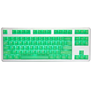 TAIHAO �k�L�[�L���b�v�lUS�z��p The Haunted keycaps - Slime Sprout Translucent Cubic ABS Double shot Keycap Set 152�L�[ SLIMESPROUTKEYCAPSET