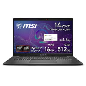 MSI(�G���G�X�A�C) �m�[�g�p�\�R�� Modern A14 AI F2HM �v���`�i�O���C Modern-A14-AI-F2HMG-6529JP MODERNA14F2HMG6529JP