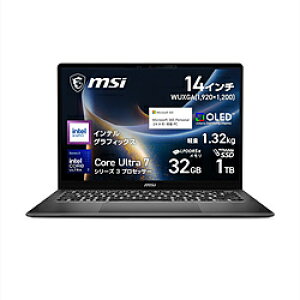 MSI(�G���G�X�A�C) �m�[�g�p�\�R�� Prestige 14 AI+ D3M �v���`�i�O���C Prestige-14-AI+D3MG-2619JP PRESTIGE14AID3MG2619 �ysof001�z [�U���s��] [����s��]