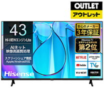 楽天市場】hisense ハイセンス 液晶テレビ 4k対応 43v型の通販