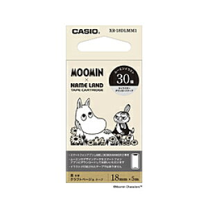 CASIO(�J�V�I) ���x�����C�^�[NAME LAND�p�e�[�v �@�L�����N�^�[�_�E�����[�h�e�[�v �x�[�W�� XR-18DLMM1 �m������ /18mm���n XR18DLMM1