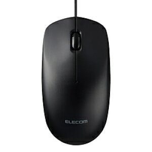 ELECOM(�G���R��) �}�E�X (Chrome/Mac/Windows11�Ή�) �u���b�N M-LE10URXBK �m���w�� /�L�� /3�{�^�� /USB�n MLE10URXBK
