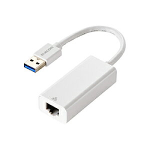ELECOM(�G���R��) LAN�ϊ��A�_�v�^ [USB-A �I�X�����X LAN] 1Gbps�Ή�(Mac/Windows11�Ή��ESwitch�Ή�) �z���C�g EDC-GUA3V3-W EDCGUA3V3W
