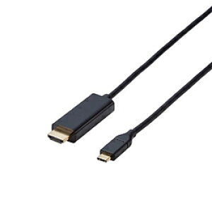 ELECOM(�G���R��) USB-C �� HDMI �P�[�u�� [�f�� /1.0m /4K] �u���b�N CAC-CHDMI10BK3 �mUSB-C �� HDMI /4K�n CACCHDMI10BK3 �y864�z