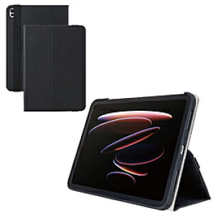 ELECOM(�G���R��) iPad Pro �P�[�X 11�C���` ( M5 / M4 ) �x���g�t���t���b�v �J�o�[ Apple Pencil���[ 2�A���O�� �X�^���h �y�� �ϏՌ� �u���b�N �u���b�N TB-A25PMPLF2BK TBA25PMPLF2BK