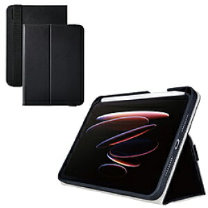 ELECOM(�G���R��) iPad mini�iA17 Pro / ��6����j�p �t���b�v�P�[�X �Ռ��K�[�h �x���g�t 2�A���O�� �y�� �u���b�N TB-A25SPLF2BK TBA25SPLF2BK �y864�z