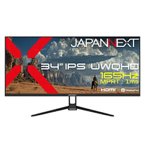 JAPANNEXT JN-IPS34G165UQ2 �Q�[�~���O���j�^�[ �m34�^ /UWQHD(3440×1440�j /���C�h /165Hz�n JNIPS34G165UQ2