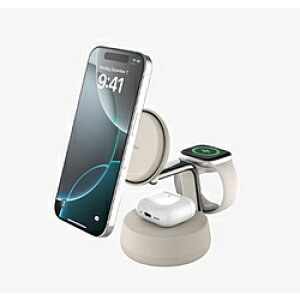 BELKIN UltraCharge Pro Qi2 25W 3-in-1�}�O�l�b�g���[�d�h�b�N �T���h WIZ040dqSD �m�}���`�^ /Qi2 25W�Ή��n WIZ040DQSD