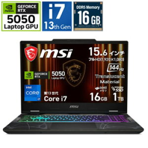MSI(�G���G�X�A�C) Cyborg-15-B13WEKG-5059JP �Q�[�~���OPC�i�m�[�g�j �I�f�b�Z�C�O���C �� �X�P���g�� �m15.6�^ /Windows11 Home /intel Core i7 /�������F16GB /SSD�F1TB /���{��ŃL�[�{�[�h /2026�N4�����f���n CYBO