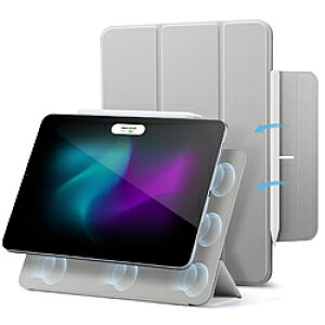 ESR 13�C���`iPad Pro�iM5/M4�j�p �}�O�l�b�g�P�[�X �O�܂�X�^���h ESR Rebound Magnetic iPad Pro 13 M4 �O���[ ReboundMagneticCase