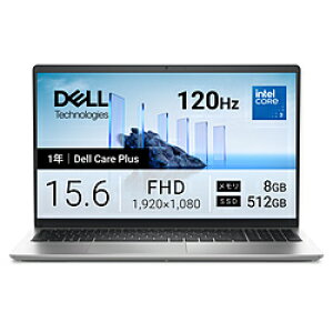 DELL(�f��) �m�[�g�p�\�R�� Dell 15(DC15250) �v���`�i�V���o�[ ND25-GNSC �m15.6�^ /Windows11 Home /intel Core 3 /�������F8GB /SSD�F512GB /���{��ŃL�[�{�[�h /2026�N�ă��f���n ND25GNSC