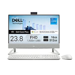 DELL(�f��) AD47-GHM3WC ���j�^�[��̌^�f�X�N�g�b�vPC Dell 24(EC24250) �p�[���z���C�g �m23.8�^ /Windows11 Home /intel Core i5 /�������F16GB /SSD�F512GB /M365 (24����) or Office �I���\ /2026�N�t���f���n AD47GHM3WC