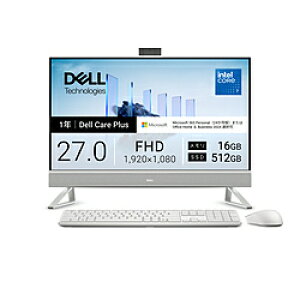 DELL(�f��) AD69-GHM3C ���j�^�[��̌^�f�X�N�g�b�vPC Dell 27(EC27250) �p�[���z���C�g �m27�^ /Windows11 Home /intel Core 7 /�������F16GB /SSD�F512GB /M365 (24����) or Office �I���\ /2026�N�t���f���n AD69GHM3C
