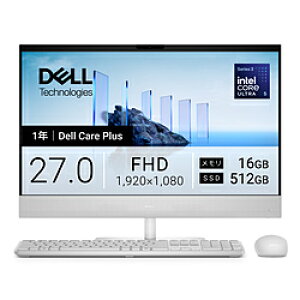 DELL(�f��) ACD59-GNWC ���j�^�[��̌^�f�X�N�g�b�vPC Dell 27(EC27260) ���C�g�A�b�V�� �mCopilot+ PC /27�^ /Windows11 Home /intel Core Ultra 7 /�������F16GB /SSD�F512GB /2026�N�t���f���n ACD59GNWC